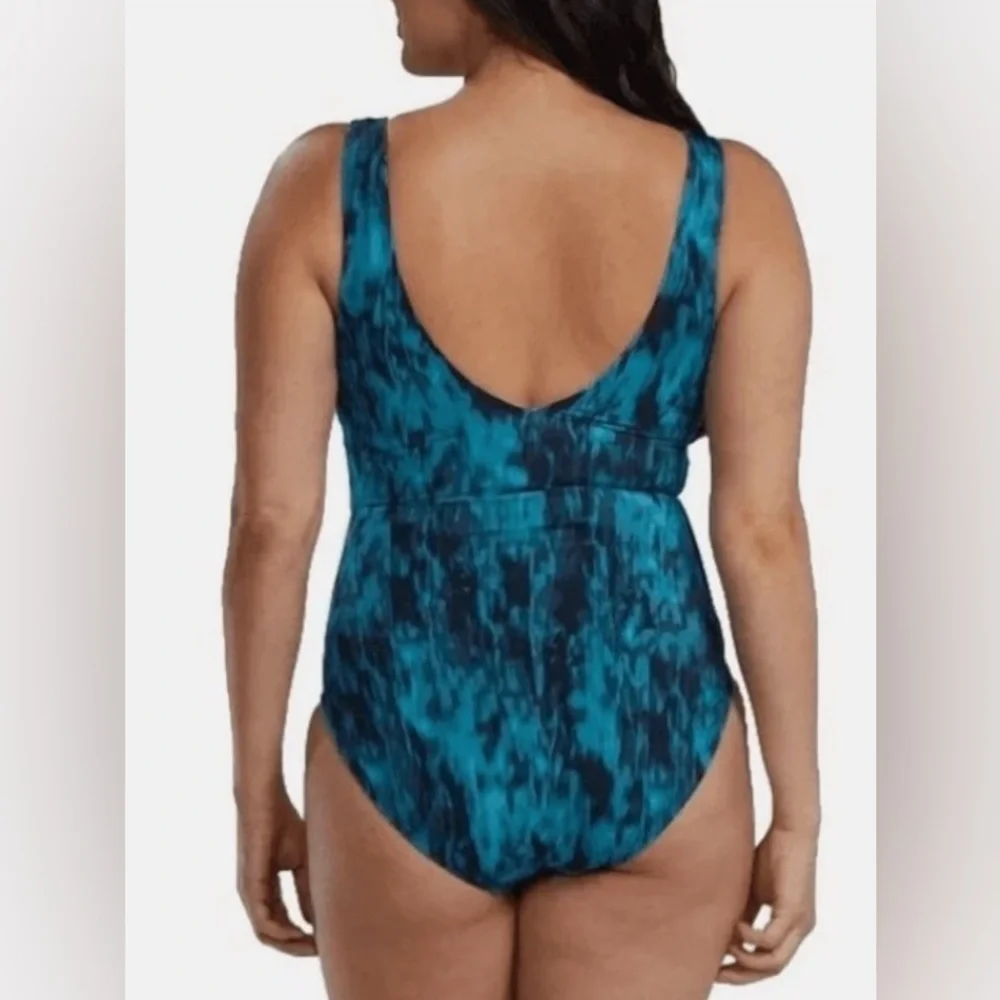 TYR Women’s‎ Teal Black One-Piece Competition Swimsuit XSmall  Medium Athlete